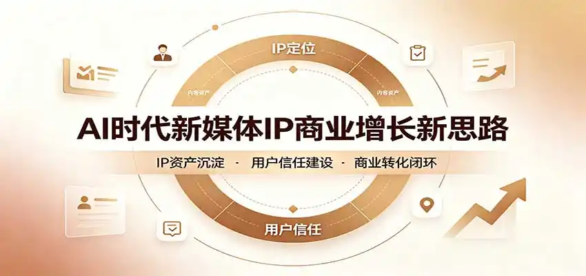 AI时代新媒体IP商业增长新思路：摒弃复杂运营套路，用极简思维打通获客路径-豌豆轻创